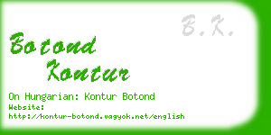 botond kontur business card